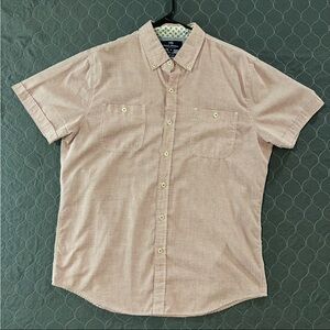Michael Brandon Short-Sleeve Button-Down Shirt in Light Pink